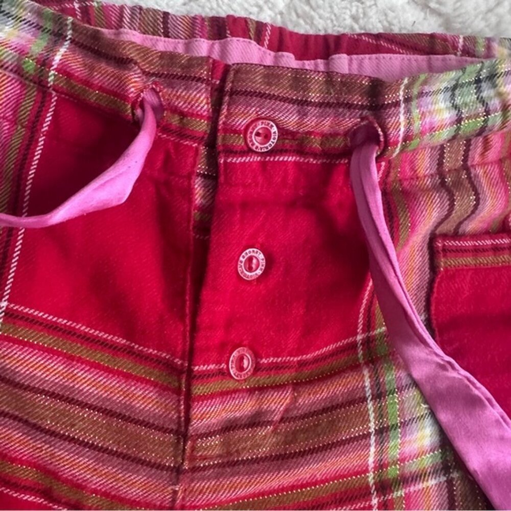 Victoria's Secret PINK | Red and Green Plaid Christmas Pajama Pants | Size Small - Picture 5 of 9